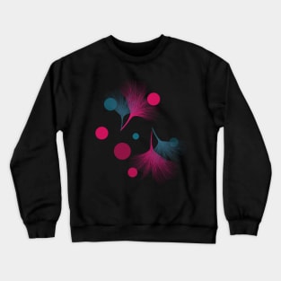 A Blue and Pink Combination Crewneck Sweatshirt